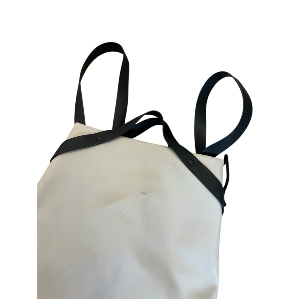 Rains Cream and Black Minimalist Backpack - Picture 2 of 10
